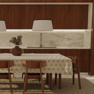 Tovaglia felpata cerata IDROREPELLENTE a fantasia stella natale