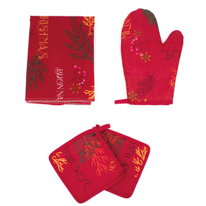 Set cucina natale decoro bonne noel