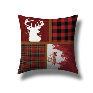 Cuscino salotto digital natale decoro tartan