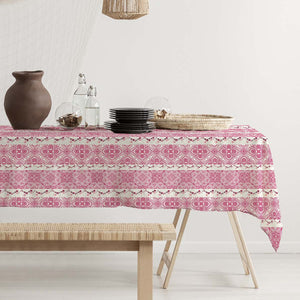 Tovaglia armony antimacchia decoro mandala rosa