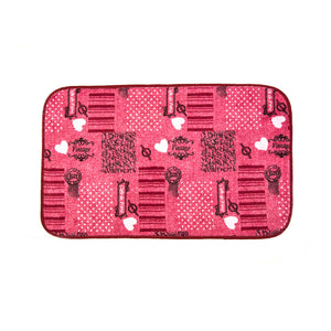 Tappeto merlino postcard decoro hearth bordeaux