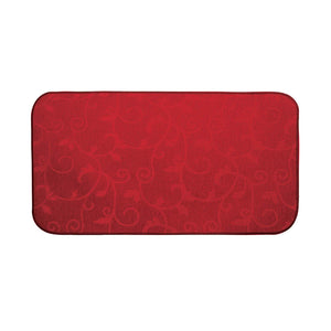 Tappeto cucina Foglia decoro floreale bordeaux