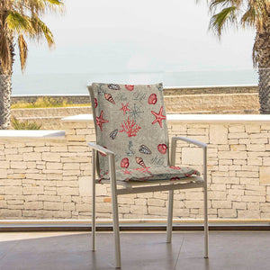 Schienale basso giamaica antimacchia decoro coralli