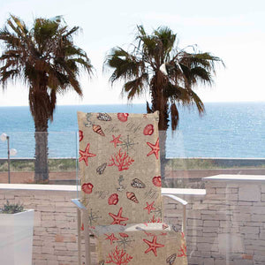 Sdraio giamaica antimacchia decoro coralli