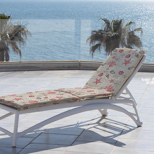 Lettino giamaica antimacchia decoro coralli