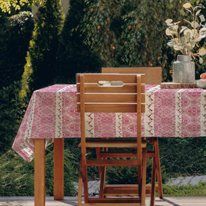 Tovaglia giamaica antimacchia decoro mandala rosa