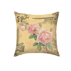 Cuscino salotto timeless decoro rosa antico