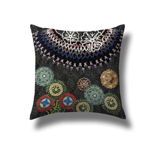 Cuscino salotto heritage decoro macramè