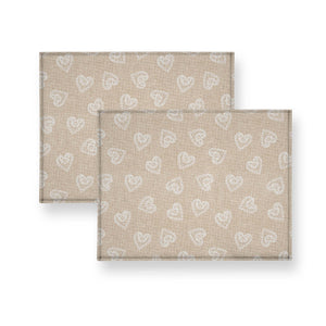 Coppia breakfast drill shabby decoro cuori