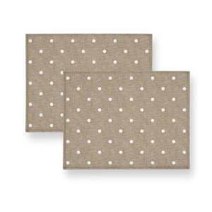 Coppia breakfast drill shabby decoro pois tortora