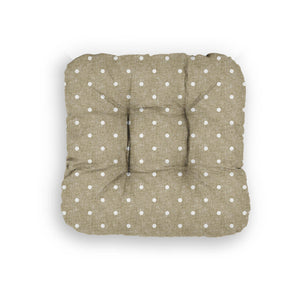Cuscino morbidino shabby antiscivolo decoro pois tortora