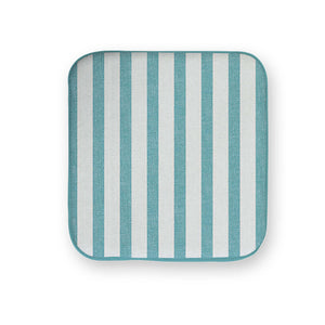 Cuscino lastrina shabby antiscivolo decoro righe grandi azzurro