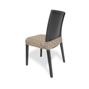 Coppia seduta shabby decoro pois tortora