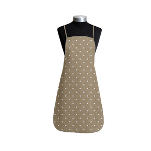 Grembiule shabby decoro pois tortora