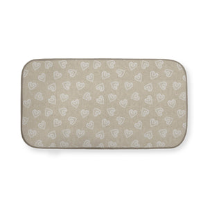 Tappeto shabby decoro cuori