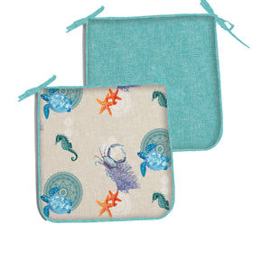 Cuscino bordato loneta caraibi