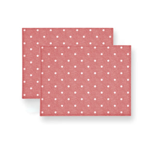 Coppia breakfast filo green decoro pois rosso