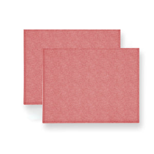 Coppia breakfast filo green tinta unita rosso