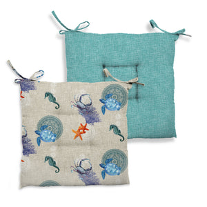 Coppia cuscini creta trapuntati caraibi