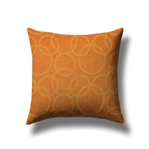 Cuscino salotto foglia decoro cerchi