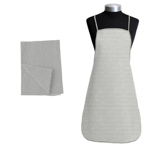 Set cucina filo green decoro righe piccole