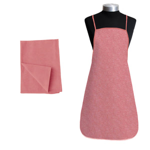 Set cucina filo green decoro tinta unita rosso