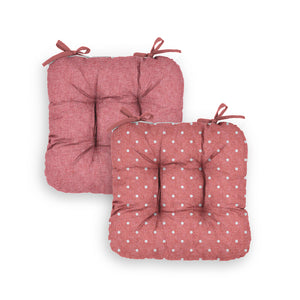 Cuscino morbidino filo green decoro pois rosso