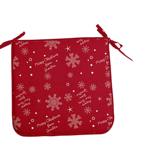 Cuscino per sedia quadrato con motivo ghirlanda