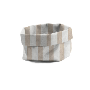 Portapane shabby decoro righe grandi