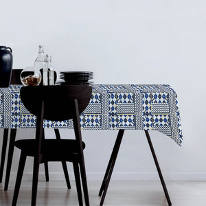 Tovaglia felpata decoro mattonelle capresi